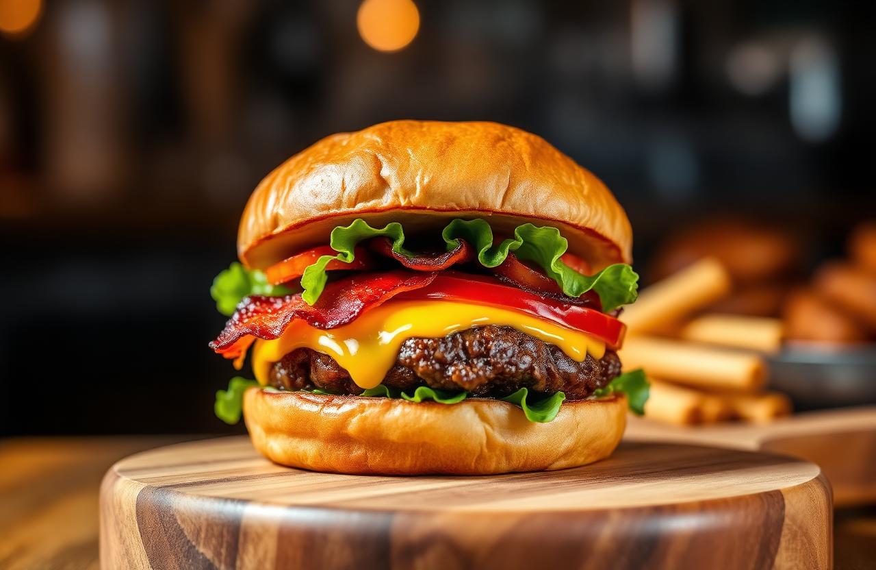 Juicy bakery burger